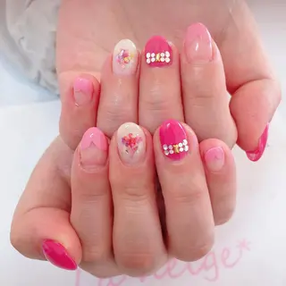 ネイル La neige* yuki 🥯🍑のネイルデザイン