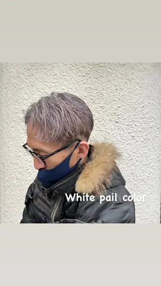 ショート カラー メンズ 茅ヶ崎パーマ特化/ スパイラル/ハルキのヘアスタイル