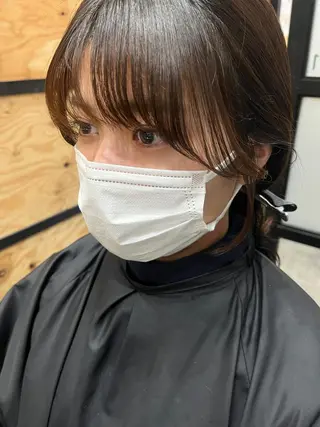 セミロング カラー パーマ ヘアアレンジ メンズ キッズ ネイル マツエク・マツパ アイブロウ times salon名駅所属・久木原 ゆりのヘアスタイル