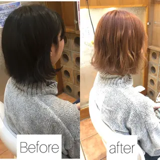ミディアム カラー 髪質改善専門店QOLU所属・✨髪質改善専門店✨ QOLU✨のヘアスタイル