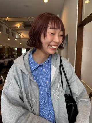 ミディアム カラー MOK大阪梅田店 Asahiのヘアスタイル