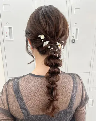 ロング ヘアアレンジ ユイナ 🕊NaVI ベージュ/透明感のヘアスタイル