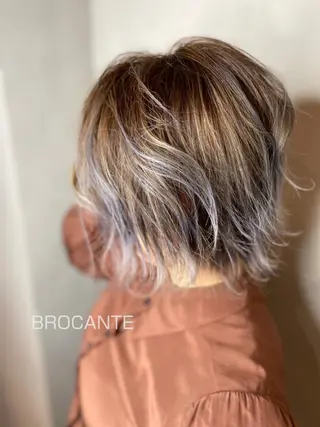 ショート カラー L’atelier BROCANTE （ラトリエ　ブロカント）所属・BROCANTE立川 karasawa.nのヘアスタイル