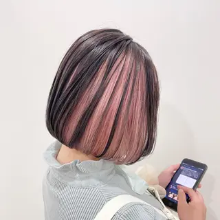 ショート カラー マンツーマン女性 美容師 奏のヘアスタイル