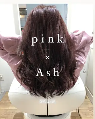 ミディアム カラー ブリーチ無し白髪ぼか し/艶髪/津嘉山のヘアスタイル