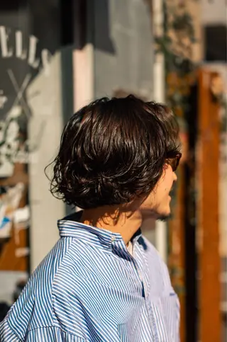 ミディアム カラー パーマ メンズ 🔗メンズサロン🔗 Kieのヘアスタイル