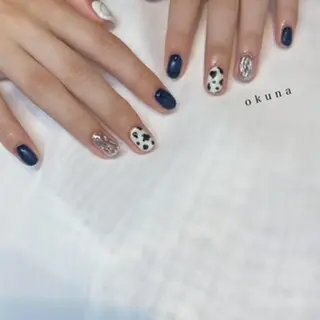 ショート パンチャパンチャ ネイルサロンのネイルデザイン