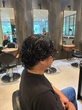 パーマ メンズ メンズ特化/ 透明感カラー/りなのヘアスタイル