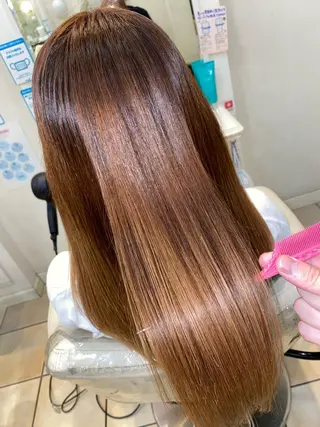 ロング ダメージレス 桧山店長のヘアスタイル