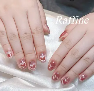 ネイル RAFFINE 月🦋🩵のネイルデザイン