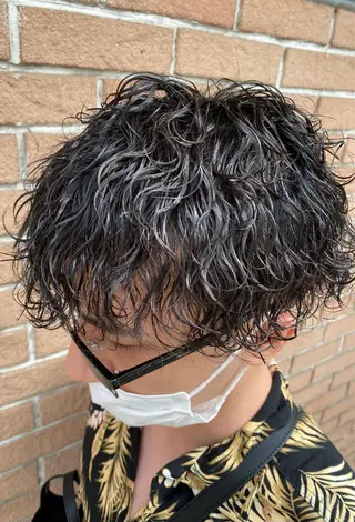 パーマ メンズ メンズブリーチカラー /パーマ ごーた立川のヘアスタイル