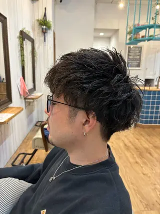 ショート パーマ メンズ †山尾 大輝†のヘアスタイル