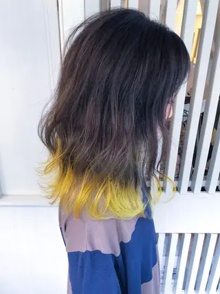 セミロング カラー SALOWIN三軒茶屋店所属・髪質改善/艶髪 やまなかのヘアスタイル