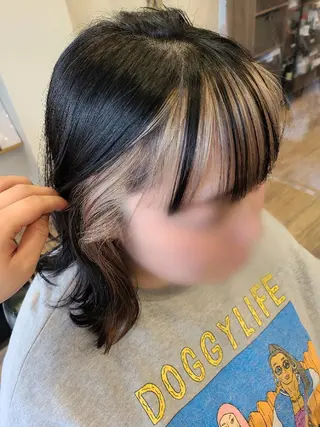 ミディアム カラー 関口 友菜のヘアスタイル