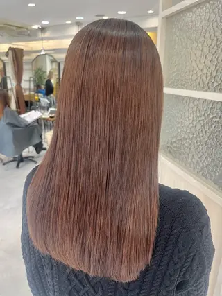 ロング メンズバレイヤージュ 斉藤春のヘアスタイル