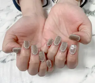 ロング カラー ネイル Q Free nailsのネイルデザイン