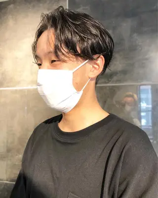 パーマ ヘアアレンジ メンズ ainico+所属・メンズ特化✂️栗原 侑也のヘアスタイル