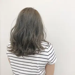 ミディアム レイヤー×縮毛矯正 深見 拓のヘアスタイル