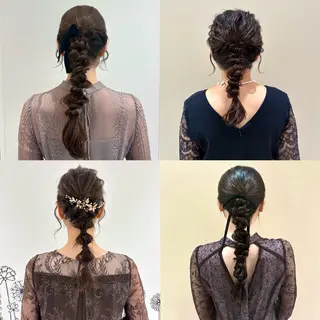 ヘアアレンジ 💗暖色/ブリーチ/ レイヤー/横浜/メイのヘアスタイル