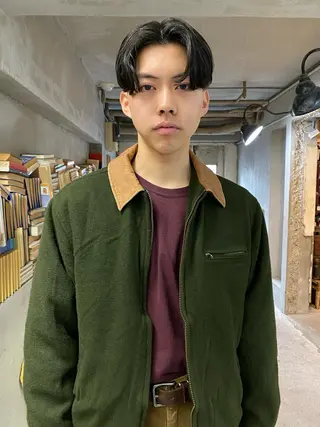 メンズ パーマ、髪質改善 カズマのヘアスタイル