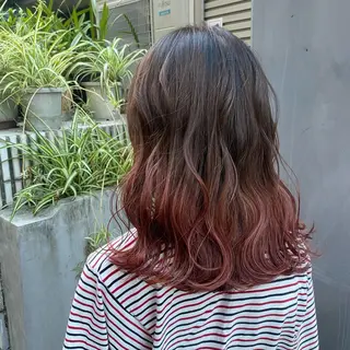 ショート カラー パーマ ヘアアレンジ 🍀髪質改善 ケアカラーrootsのヘアスタイル