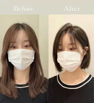 ショート ❤︎︎韓国ヘア❤︎︎ 𝑺𝒉𝒊𝒉𝒐のヘアスタイル