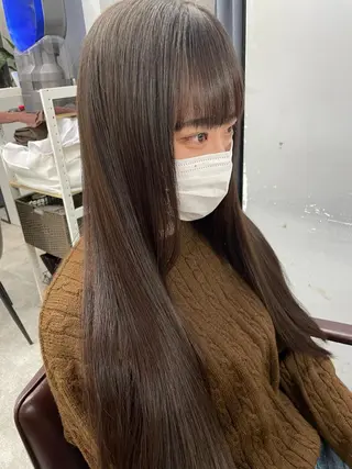 ロング カラー 韓国風レイヤーカット 💕髪質改善💫拓海のヘアスタイル