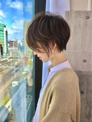 ショート カラー 銀座/ショート特化/ 似合わせカット/といのヘアスタイル