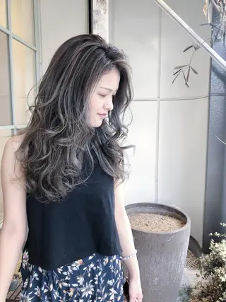 セミロング 寺山 靖晃のヘアスタイル