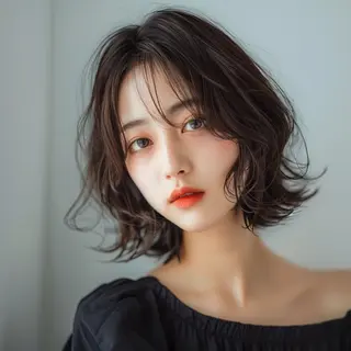 ミディアム 緑地公園美容室 neohairのヘアスタイル