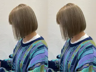 ショート カラー Misaki /ボブ/縮毛矯正のヘアスタイル