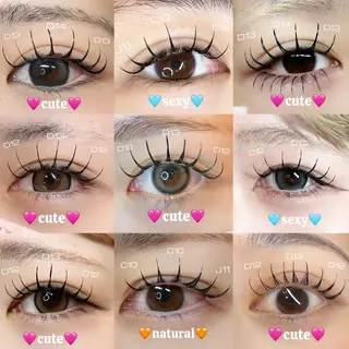 マツエク・マツパ Mell Yuuna ♡パリエク /束感のマツエク・マツパデザイン