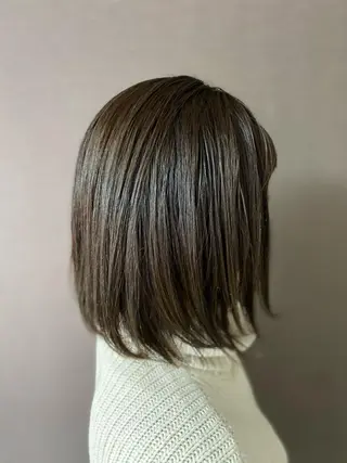 ミディアム カラー glosstokyo所属・縮毛矯正技師須藤玲人 髪質改善師ゴトウのヘアスタイル