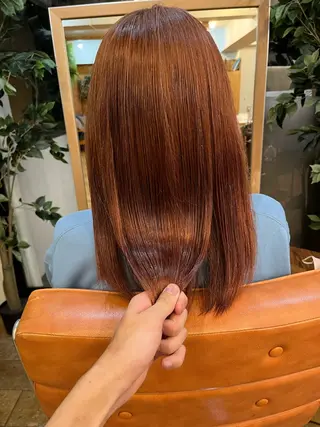 ミディアム ⚪️髪質改善 縮毛 店長 コウ⚪️のヘアスタイル