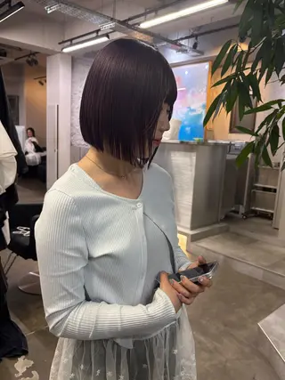 ショート カラー ハイトーン レイヤー🎀meiのヘアスタイル