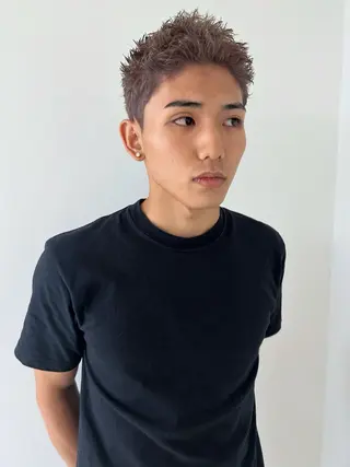 カラー メンズ ケアパーマ/ケアブリ ーチdaisukeのヘアスタイル