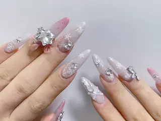 ネイル na🎀🎀na ちゅるちゅるのネイルデザイン