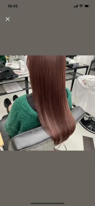 セミロング カラー パーマ ヘアアレンジ メンズ キッズ ネイル マツエク・マツパ アイブロウ mona/ ストレートスタイル✨のヘアスタイル