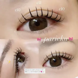 マツエク・マツパ Mell Yuuna ♡パリエク /束感のマツエク・マツパデザイン