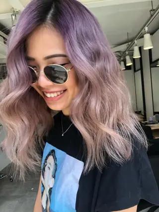 ロング カラー 林 バンフムのヘアスタイル