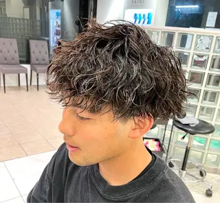 ショート パーマ メンズ 【メンズ特化】 池田大成✂︎のヘアスタイル