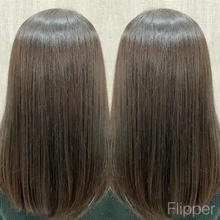 セミロング 髪質改善/縮毛矯正/ 韓国ヘア/店長敦士のヘアスタイル