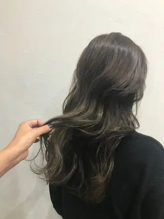ロング カラー ヘアアレンジ 美容室 ソンリエのヘアスタイル