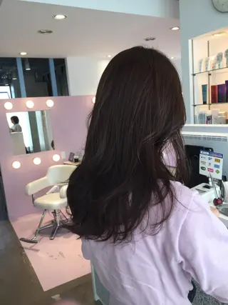 セミロング 所渉/韓国レイヤー /ウルフカットのヘアスタイル