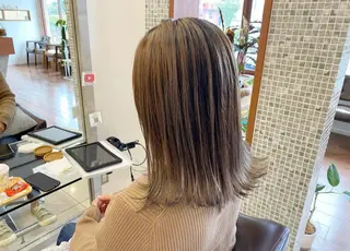 ミディアム カラー 鈴木 翔梧のヘアスタイル