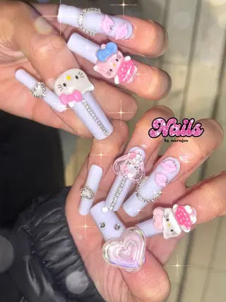 ネイル ギャルネイル🧸💖 narujesのネイルデザイン