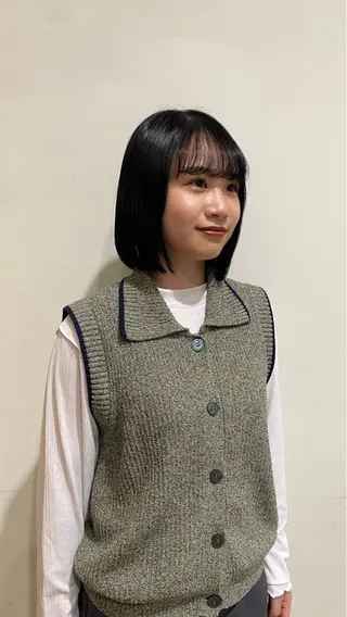 ショート カラー 酸性ストレート/ 髪質改善/イソヤトモのヘアスタイル