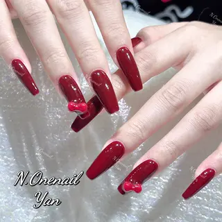 ネイル 長いだし/スカルプ/ パラシェルN.oneのネイルデザイン