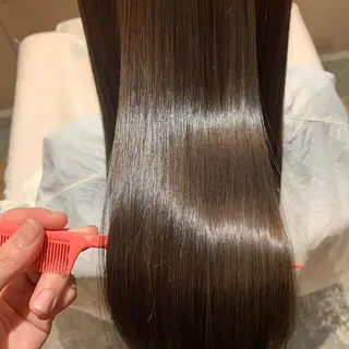 ロング カラー 髪質改善×矯正🫧 韓国ヘアasamiのヘアスタイル