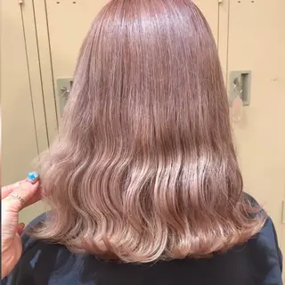 ミディアム カラー ヘアアレンジ 代表🎀 ふわモテ愛 され髪🩷yumiのヘアスタイル